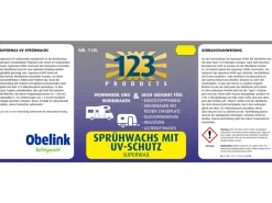 123 Products UV superwax met sprayer