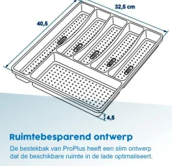 ProPlus bestekbak - 40.5 x 32.5 x 4.5 cm