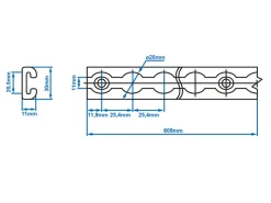 ProPlus bindrail - 100 cm
