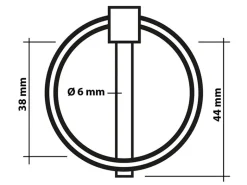 ProPlus borgpennen - 6 mm