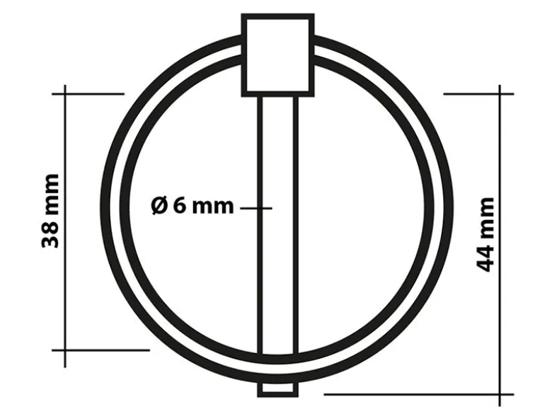 ProPlus borgpennen - 6 mm