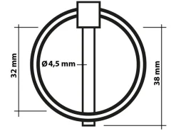 ProPlus borgpennen - 4,5 mm