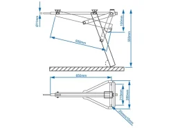 ProPlus caravanhoeksteun - 600 kg