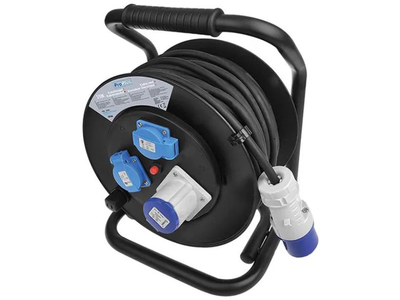 ProPlus CEE/Schuko 25 meter camping kabelhaspel - 1,5 mm²