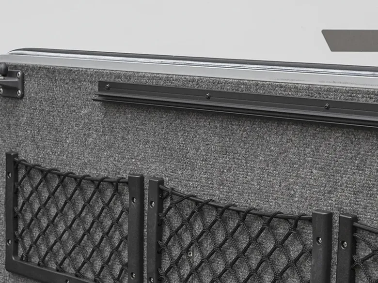 ProPlus 90° 100 cm aluminium tentrail - Black