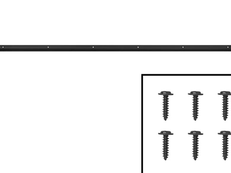 ProPlus 90° 100 cm aluminium tentrail - Black