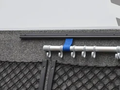 ProPlus 180° 100 cm aluminium tentrail - Black