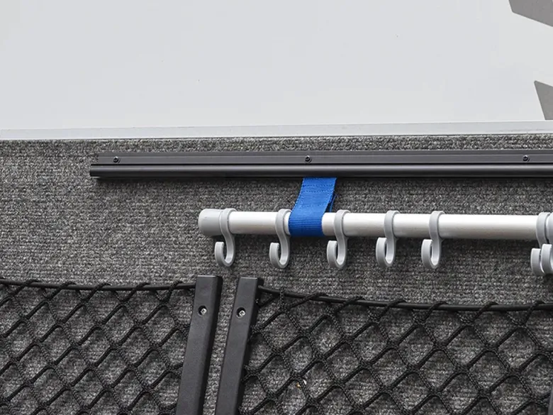 ProPlus 180° 100 cm aluminium tentrail - Black