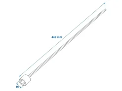 Proplus 44 cm x 19 mm pootuitdraaisleutel
