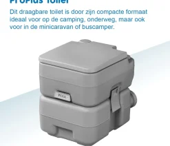 ProPlus draagbaar toilet - 42 cm