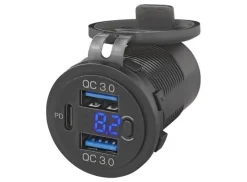 ProPlus drievoudige USB inbouwdoos