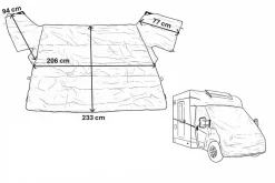 ProPlus Fiat Ducato nonwoven raamafdekking