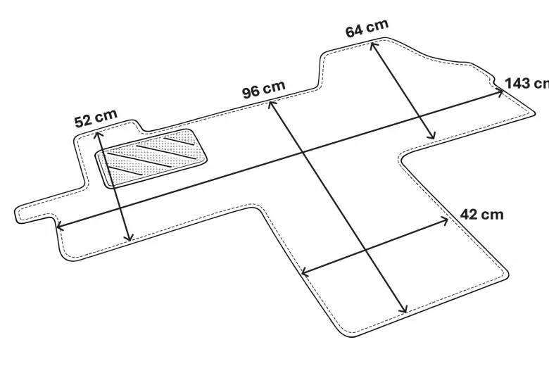 ProPlus Fiat Ducato vanaf 2006 cabinemat
