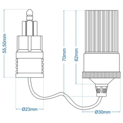 ProPlus grote 12/24 volt verloopkabel