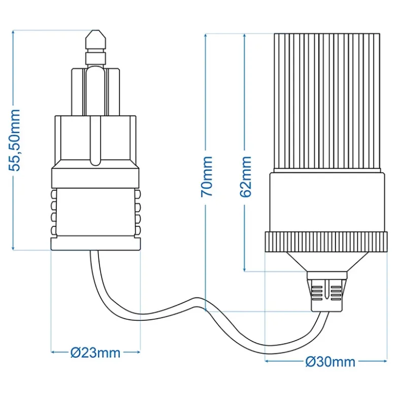 ProPlus grote 12/24 volt verloopkabel