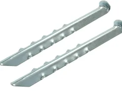 ProPlus halfronde geribbelde tentharingen 30 cm