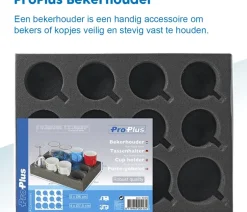 ProPlus hard foam bekerhouder - 34 x 25 cm