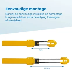 ProPlus Heavy Duty verstelbare stuurslot - 19-31,5 cm