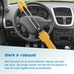 ProPlus Heavy Duty verstelbare stuurslot - 19-31,5 cm