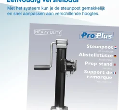 ProPlus Heavy Duty verstelbare steunpoot - 42 - 68 cm