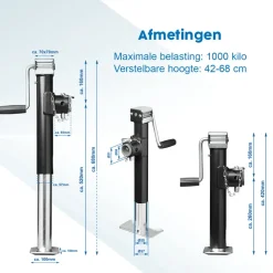ProPlus Heavy Duty verstelbare steunpoot - 42 - 68 cm