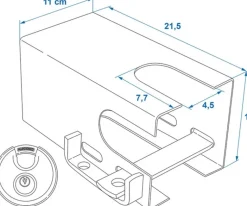 ProPlus Koppelingsslot met Discusslot PM - 11 x 11 cm