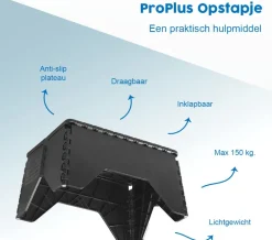 ProPlus kunststof opstapje - 42 x 29.5 x 24 cm