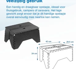 ProPlus kunststof opstapje - 42 x 29.5 x 24 cm