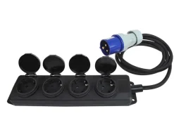 ProPlus 1,5 meter lange 4-voudige CEE stekkerdoos