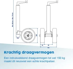 ProPlus Ø48 mm dubbel neuswiel - 55-77 cm