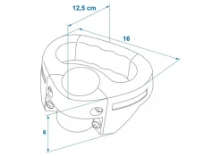 ProPlus 48 mm handgreep voor neuswiel