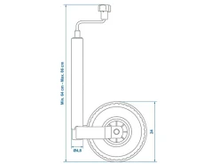 ProPlus 48 mm neuswiel - enkele luchtband
