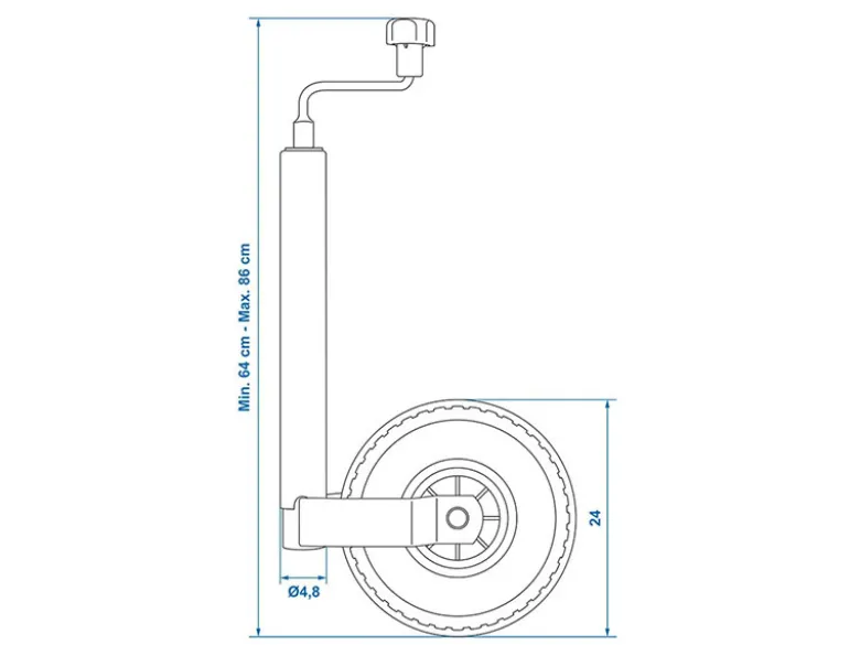 ProPlus 48 mm neuswiel - enkele luchtband