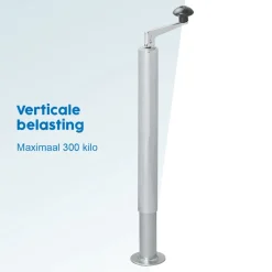 ProPlus Ø48 mm uitdraaibare steunpoot - 40 x 65 cm