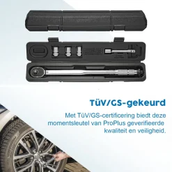 ProPlus momentsleutel in koffer - Meetbereik 40-210 Nm