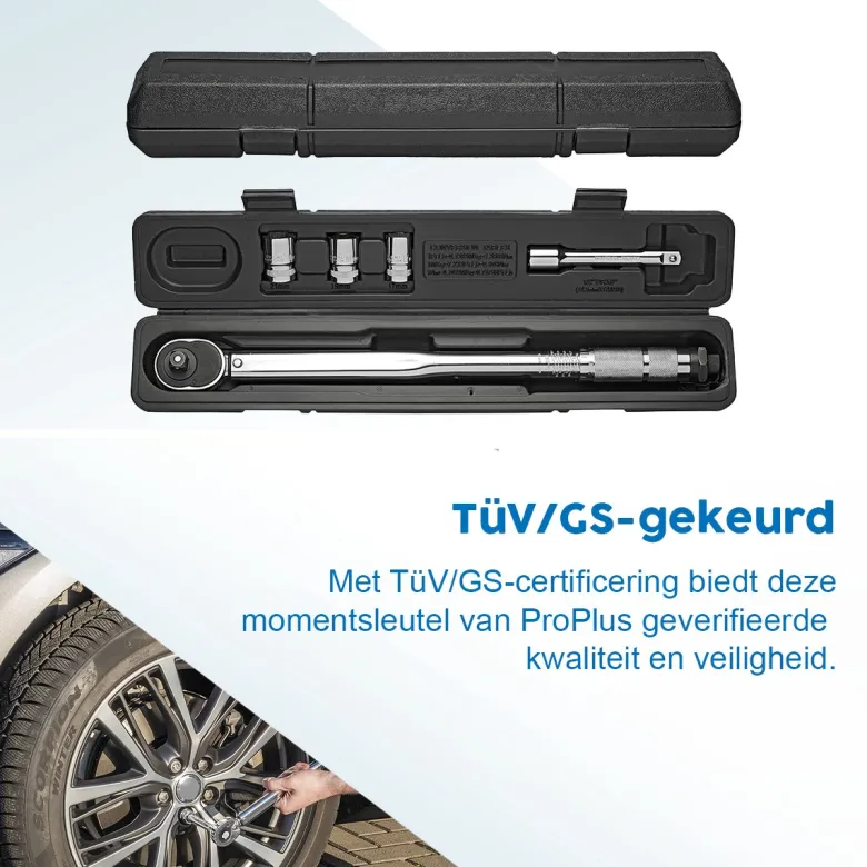 ProPlus momentsleutel in koffer - Meetbereik 40-210 Nm