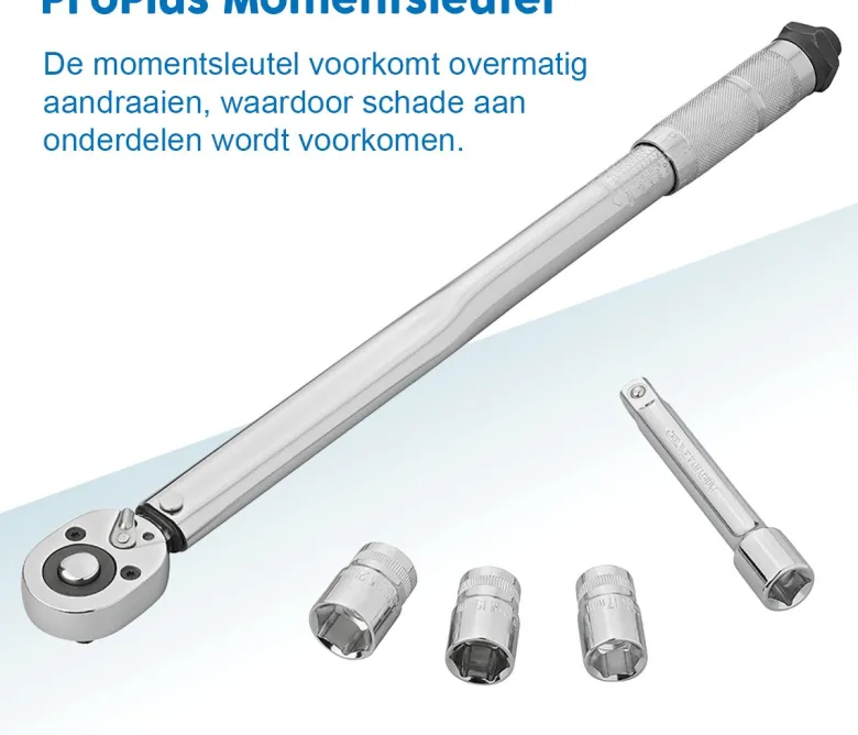 ProPlus momentsleutel in koffer - Meetbereik 40-210 Nm