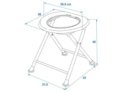 ProPlus opvouwbaar toilet