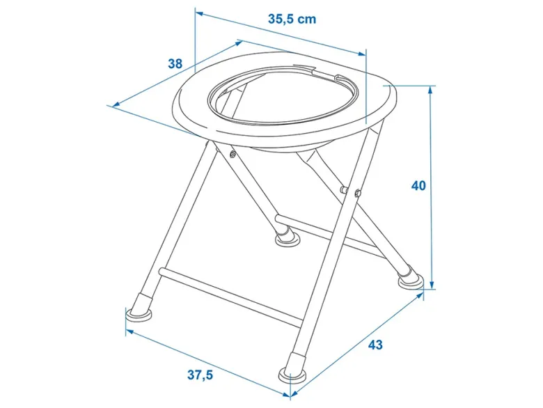 ProPlus opvouwbaar toilet