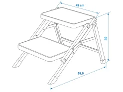 ProPlus opvouwbare opstap