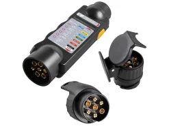 ProPlus 7-polige 12 volt stekkertester - met 2 adapters