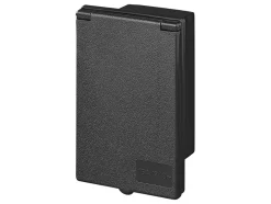 ProPlus rechthoekige CEE wandinvoerdoos - Black