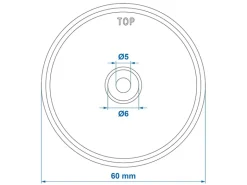 ProPlus ronde schroefbevestiging reflector - orange
