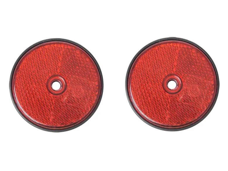 ProPlus ronde schroefbevestiging reflector - red