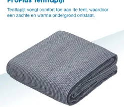 ProPlus tenttapijt 250 x 300 cm - Blue/White