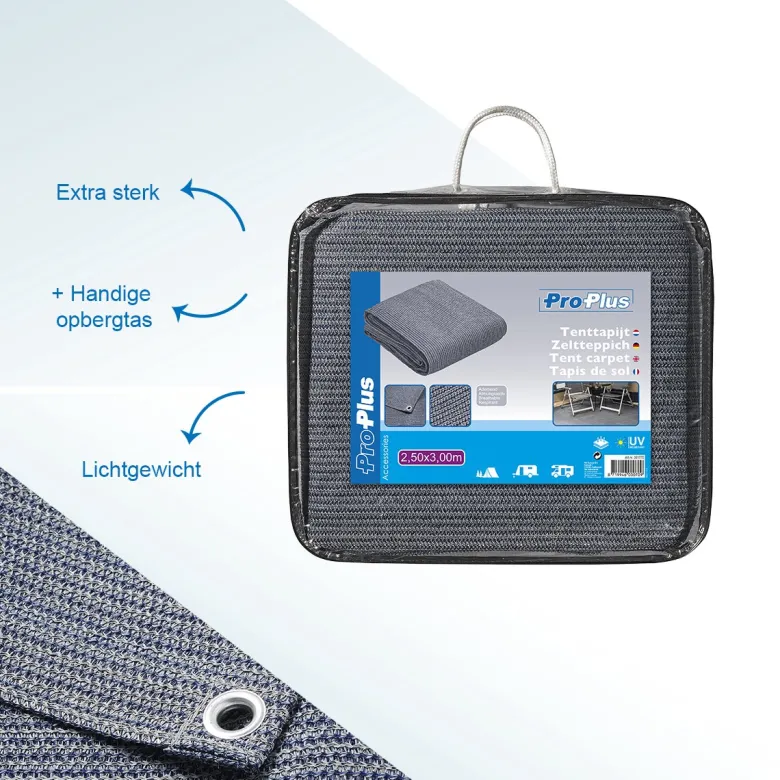 ProPlus tenttapijt 250 x 300 cm - Blue/White