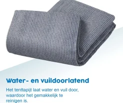 ProPlus tenttapijt 250 x 300 cm - Blue/White