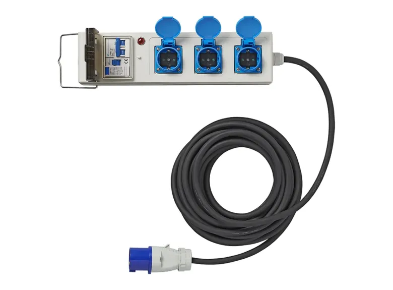 ProPlus tent/vouwwagen verdeeldoos - 10 meter