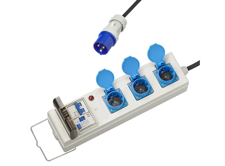 ProPlus tent/vouwwagen verdeeldoos - 10 meter