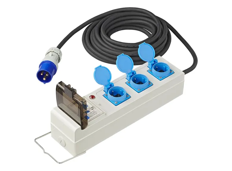 ProPlus tent/vouwwagen verdeeldoos - 10 meter